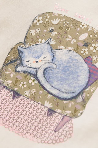 T-shirt - Ivoorkleurig