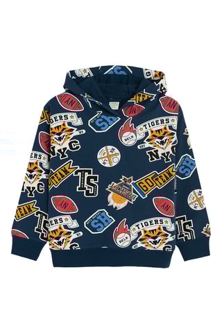 Sweater met Capuchon - Nachtblauw