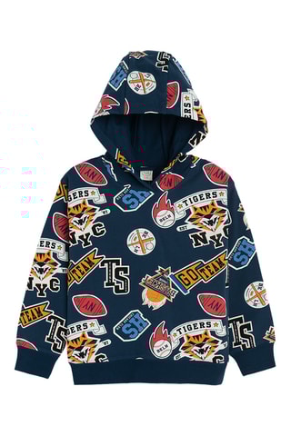 Sweater met Capuchon - Nachtblauw