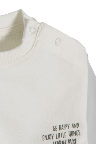 Sweater en Joggingbroek - Wit en Lichtgrjis