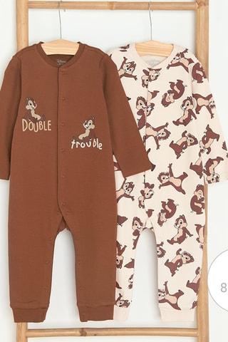 2 Kruippakjes Tic en Tac Disney - Bruin en Roze