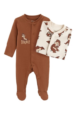 2 Kruippakjes Tic en Tac Disney - Bruin en Roze