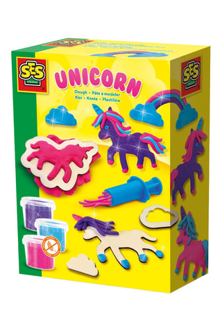 Kit pâte à modeler Licornes à paillettes néons - Dès 3 ans