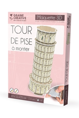 Puzzle tour de pise - 21 pièces - Dès 8 ans