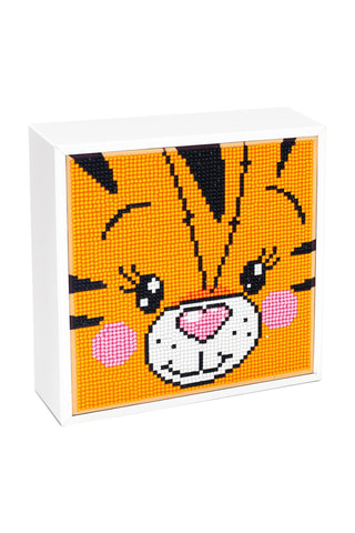 Kit tableaux diamants Tigre - Dès 8 ans