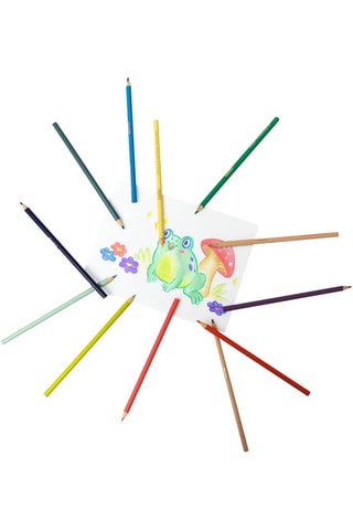 12 crayons de couleur pastel - Dès 3 ans