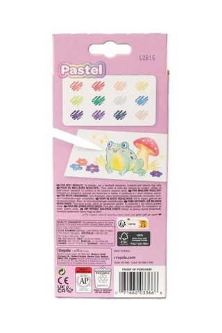 12 crayons de couleur pastel - Dès 3 ans