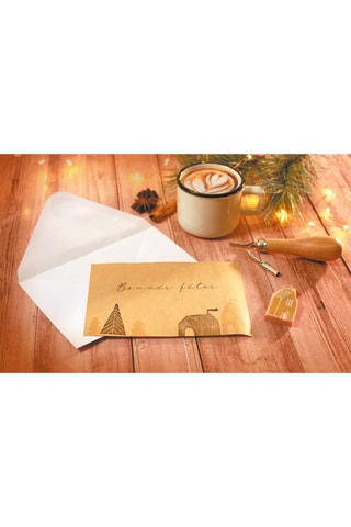 Kit linogravure hiver scandinave en bois - 18 pièces - Dès 14 ans