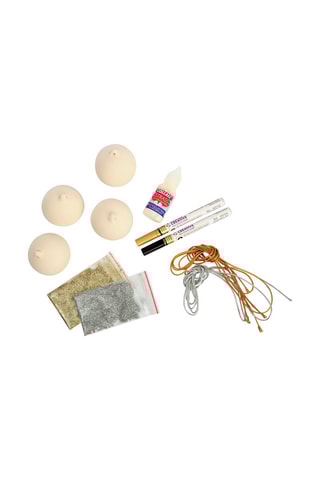 Coffret boule de Noël en céramique à décorer - 10 pièces - Dès 14 ans