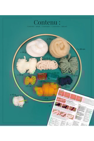 Kit métier à tisser rond 9 pièces - Dès 14 ans