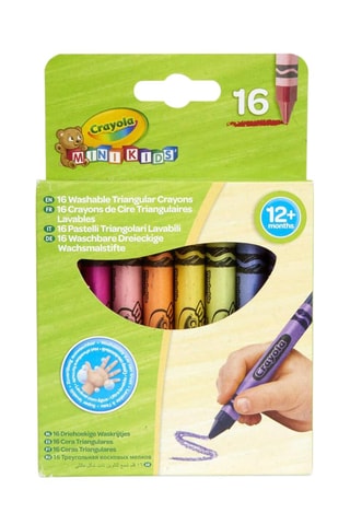 16 crayons de cire lavables - Dès 12 mois