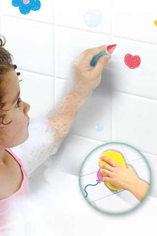 8 craies de couleur pour le bain Dès 24 mois