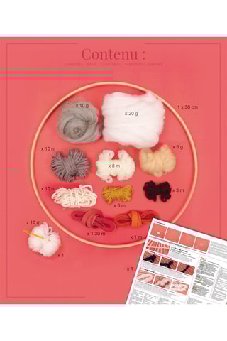 Kit métier à tisser rond 9 pièces - Dès 14 ans