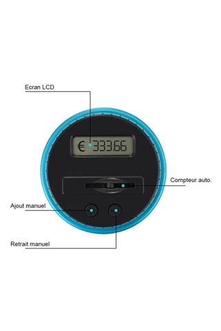 Tirelire électronique Euros - 1000 pièces