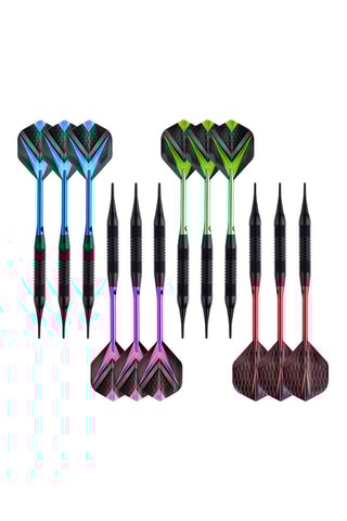 12 Fléchettes De Faugères - Pointe plastique - 19 gr