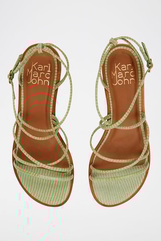 Sandales en cuir - 
Vert