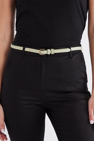 Ceinture en cuir Hedgar - Vert