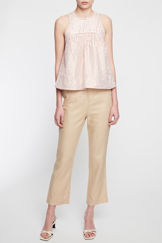 Pantalon en lin - 
Beige