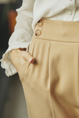 Pantalon droit Psalm - Beige