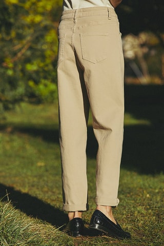 Pantalon taille haute Pepitte - Camel