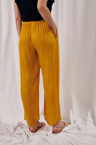 Pantalon palazzo - 
Moutarde