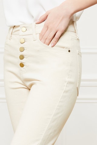 Jean 7/8 taille haute Palmira - Beige