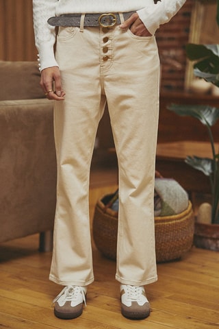 Jean droit Palme - Beige