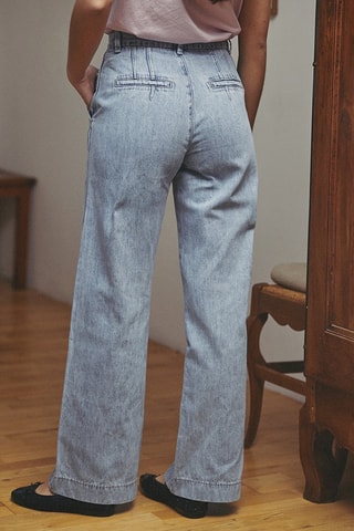 Jean droit Palmire - Bleu