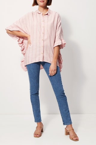 Cape en lin Chiquita Rose