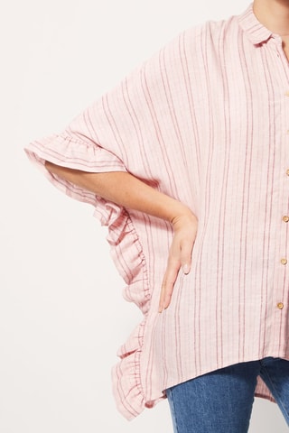 Cape en lin Chiquita Rose