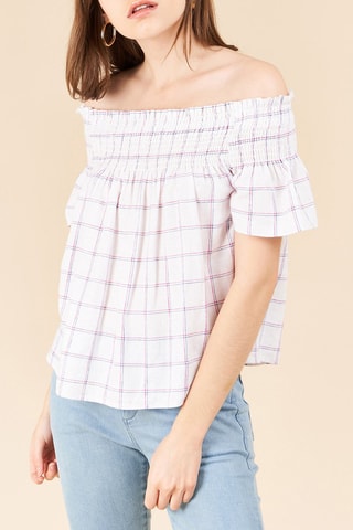 Top en lin Tess - Blanc