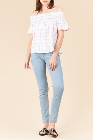 Top en lin Tess - Blanc