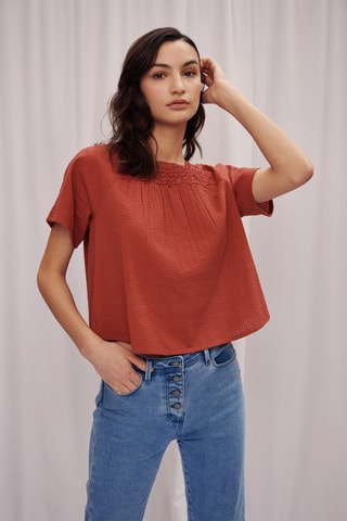 Top Thibor - Rouge brique