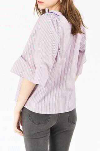 Blouse Tamara - Rose et bleu