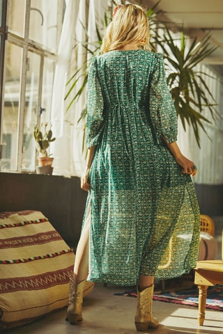 Robe longue Rive - Vert