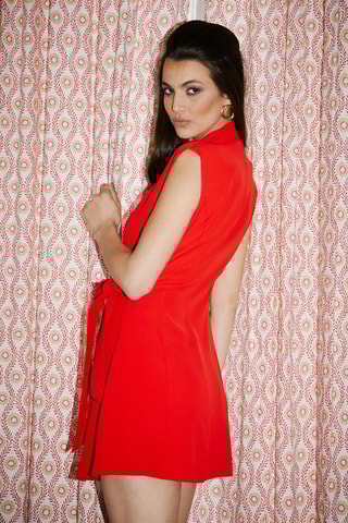 Robe portefeuille Richarde - Rouge