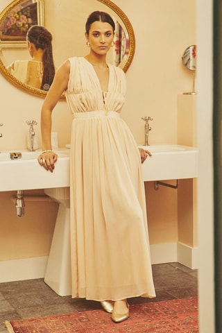 Robe longue Romance - Orange