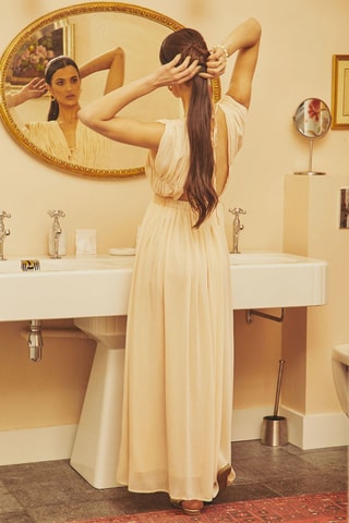 Robe longue Romance - Orange