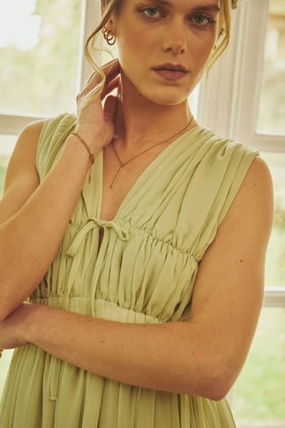 Robe longue Romance - Vert