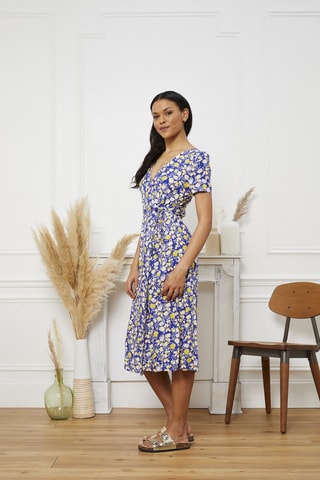 Robe portefeuille Rekia - Mauve