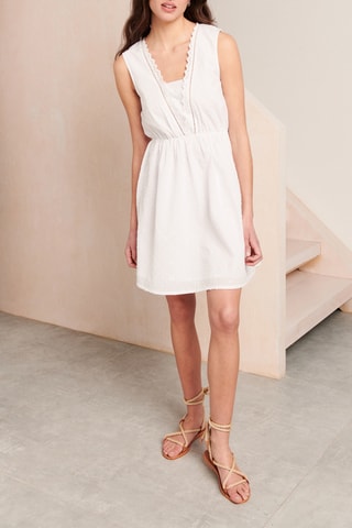 Robe droite - 
Blanc