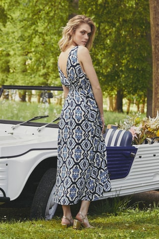 Robe midi Rihanne - Bleu