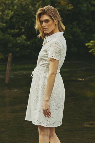 Robe chemise Rayane - Blanc