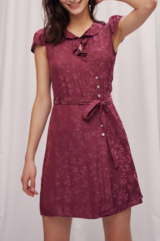 Robe portefeuille - 
Prune