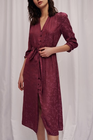 Robe chemise - 
Bordeaux