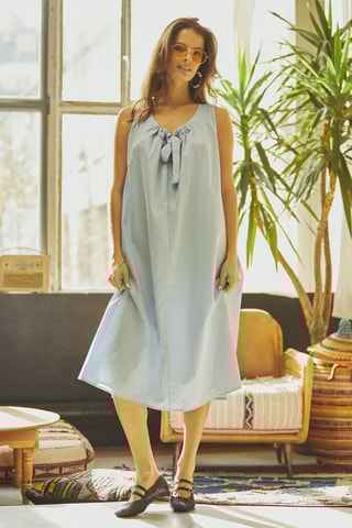 Robe midi Resine - Bleu