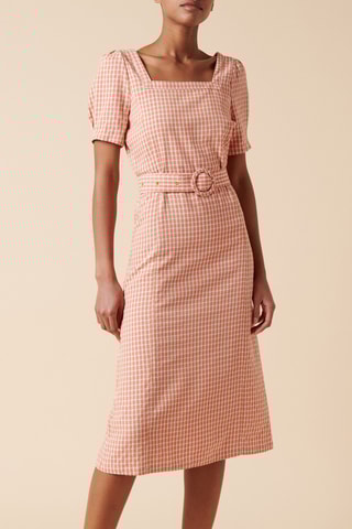 Robe mi-longue - 
Rose