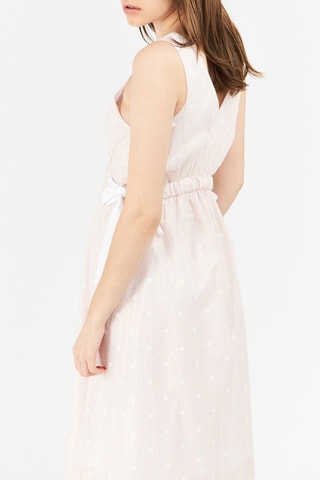 Robe patineuse Rose poudré et blanc