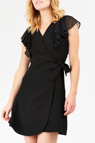 Robe portefeuille Noir