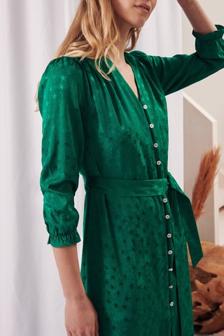 Robe chemise - 
Vert